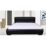 Cool Italian Design PU Leather Bed Frame (Black or White)